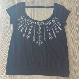 A cute black shirt, size medium